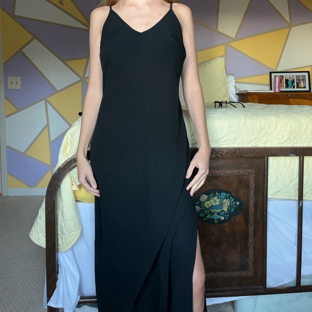 Black maxi dress